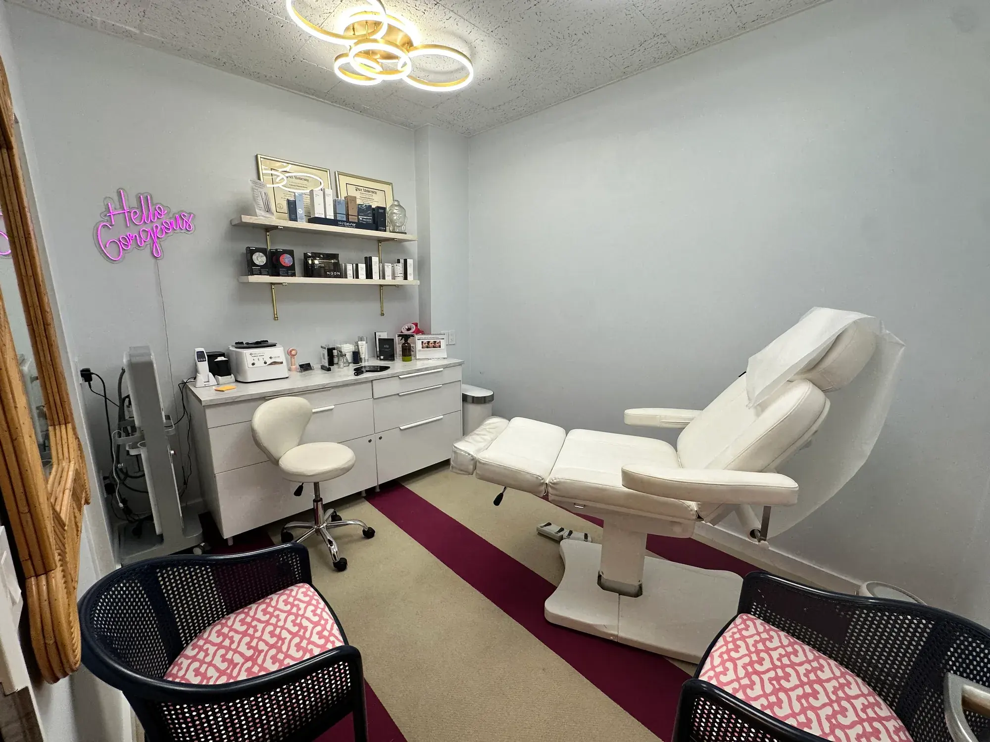 Treatment room at Beauty and Fly, Bronxville